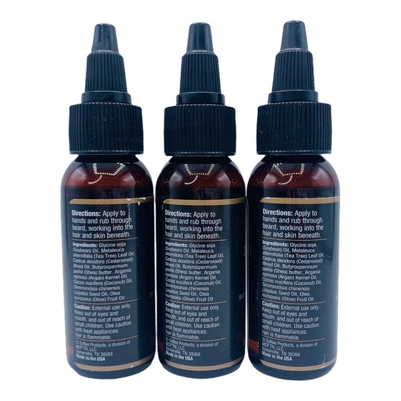 3x Softee Beard Oil Nourishing Grooming With Tea Tree Oil smooth shine 1 oz - Picture 3 of 5